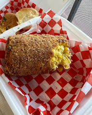 Krab-stuffed egg roll