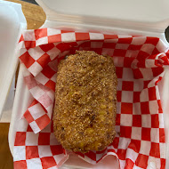 Golden fried crab cake